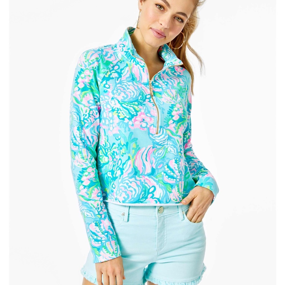 Lilly Pulitzer cropped popover